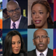 Top row: Donna Brazile; Jason Johnson; Heather McGhee; Van Jones. Bottom row: Marc Lamont Hill; Angela Rye; Michael Steele; Nia-Malika Henderson.
Top row: THIS WEEK/ABC NEWS; AL JAZEERA ENGLISH; MEET THE PRESS/NBC; CNN. Bottom row: CNN; CNN; MSNBC; CNN.